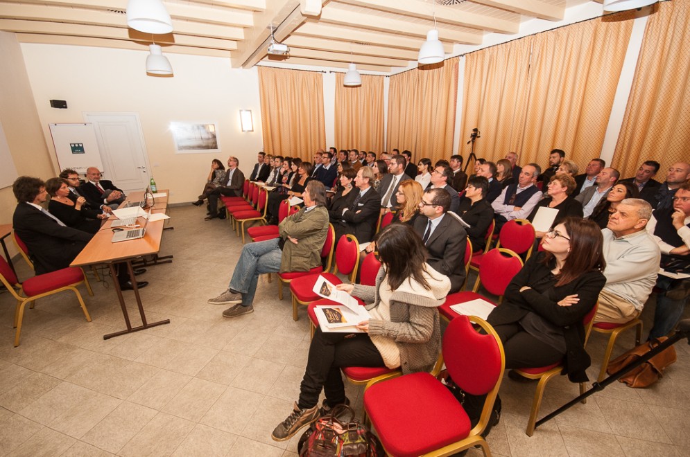 Un momento della conferenza dell'evento «COMUNICARE CON GUSTO»