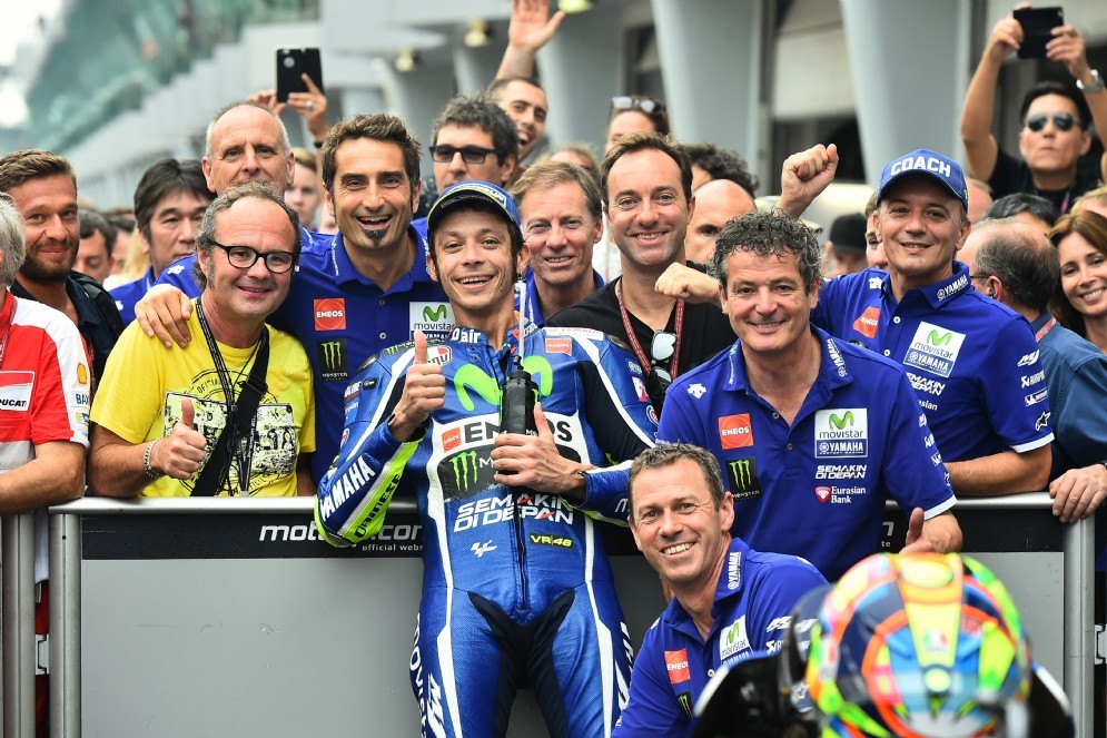 Valentino Rossi dopo l'ultimo podio in Malesia