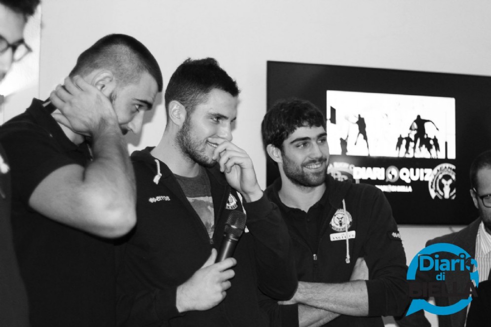 I giocatori di pallacanestro durante il Diario Quiz