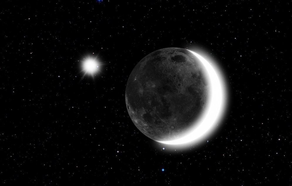 Luna e Venere vicini