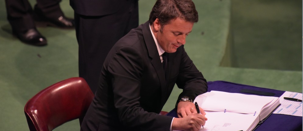 Il premier Matteo Renzi