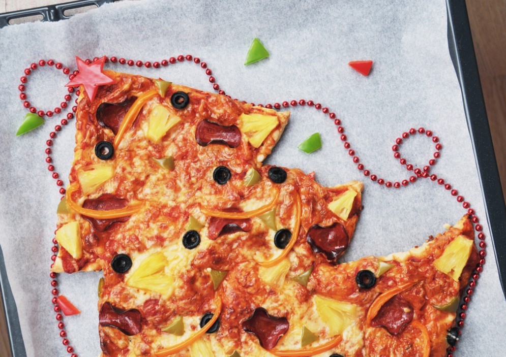 Ricetta di Natale: l'albero pizza