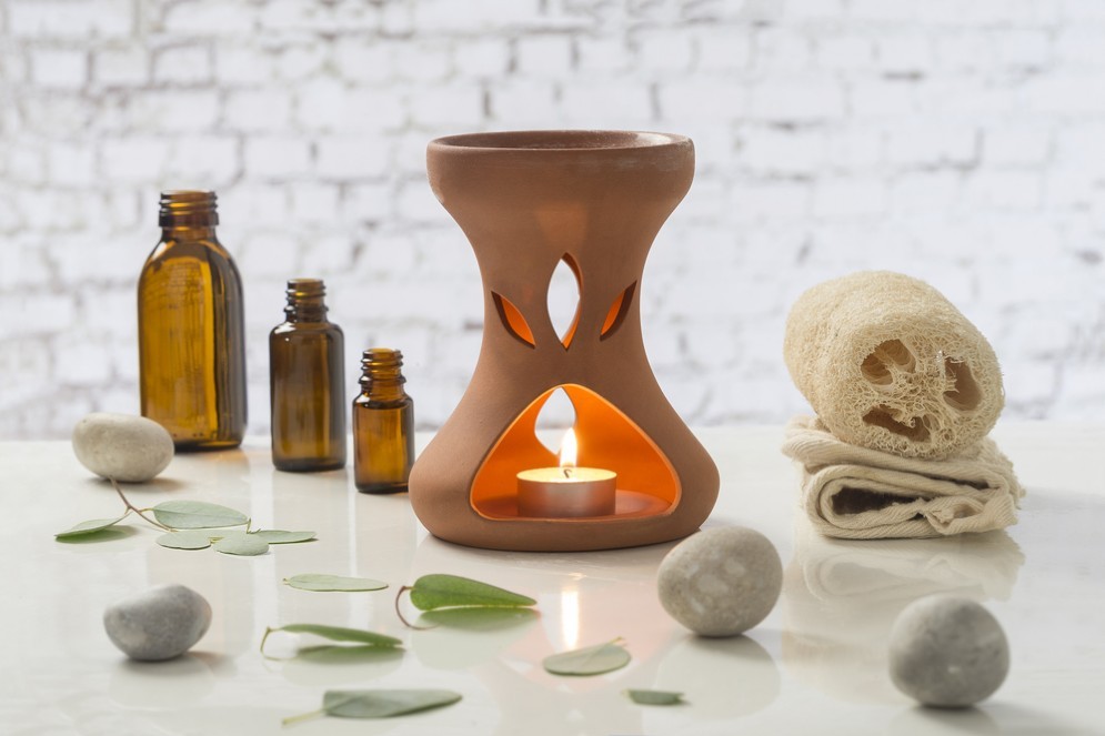 La lampada aromatica per diffondere gli oli essenziali