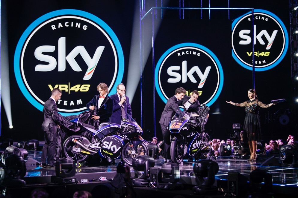 La presentazione delle nuove livree dello Sky Vr46