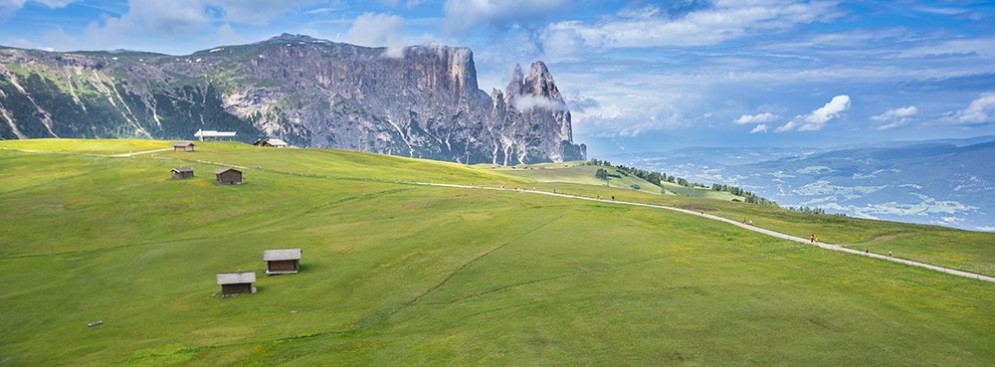 Una veduta dell'Alpe di Siusi