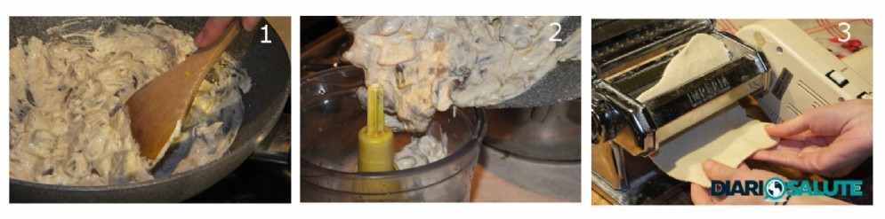 Preparazione della pasta dei fagottini