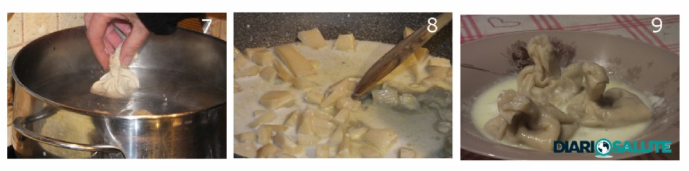 Cottura dei fagottini