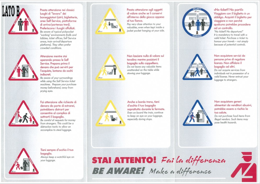 I consigli della polizia ferroviaria per i viaggiatori