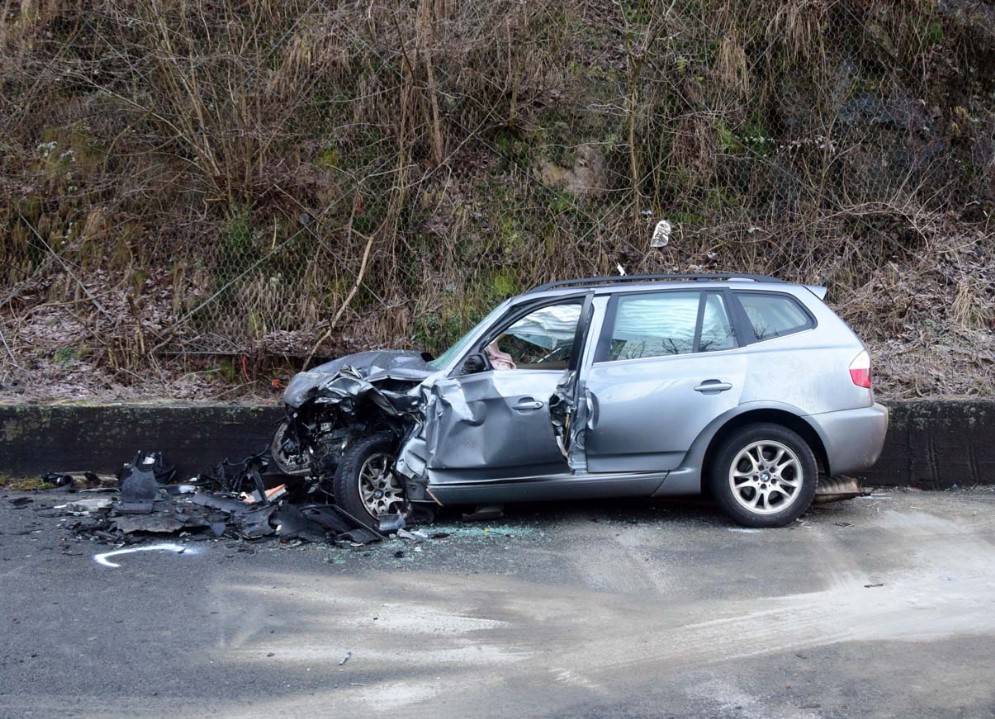 L'automobile coinvolta nello scontro