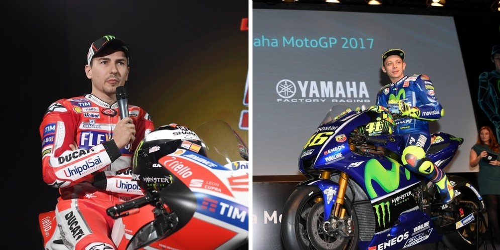 Jorge Lorenzo e Valentino Rossi