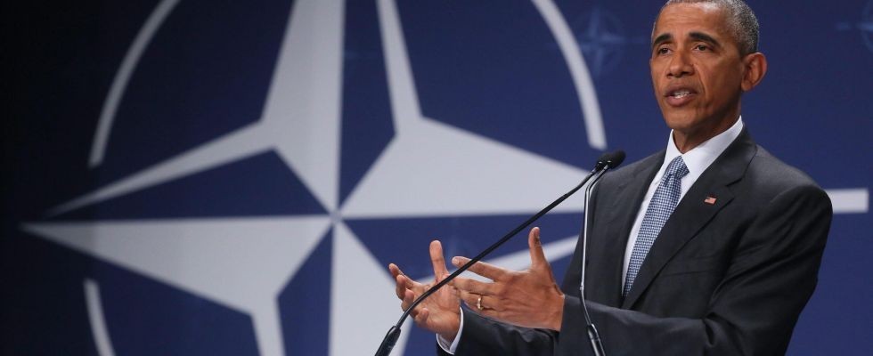 Barack Obama al vertice della Nato di Varsavia del luglio 2016.