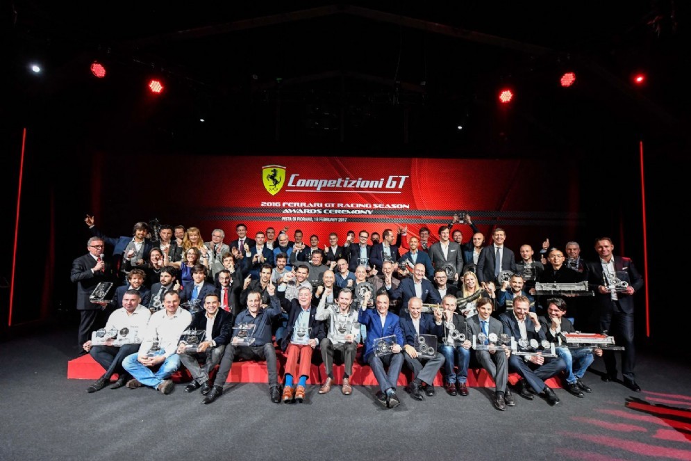 La serata di premiazione dei campioni Gt 2016