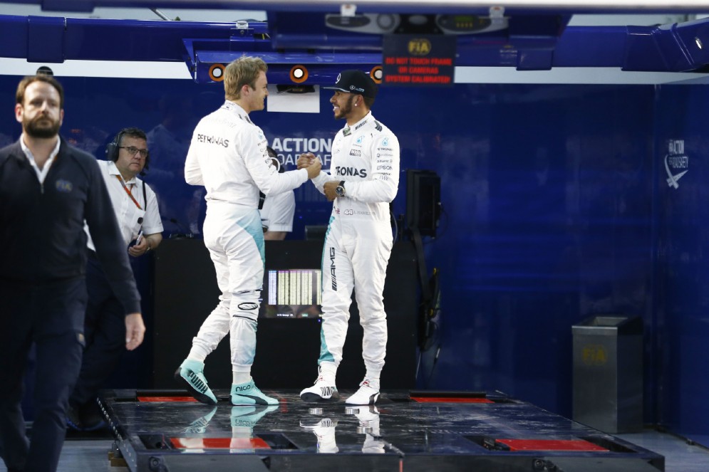 Nico Rosberg e Lewis Hamilton compagni di squadra fino allo scorso anno