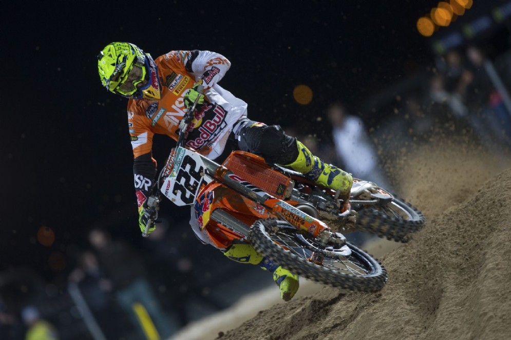Il campione siciliano in azione sulla sua Ktm nel weekend di gara inaugurale del Mondiale