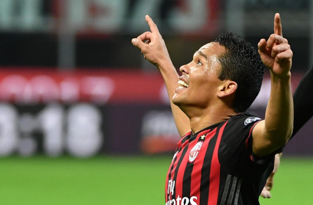 La gioia di Carlos Bacca dopo un gol