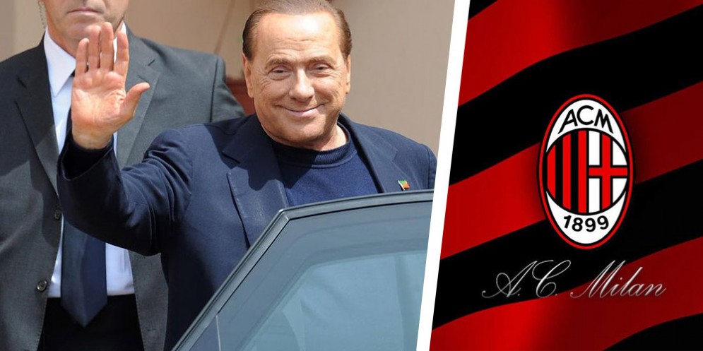 Il presidente del Milan Silvio Berlusconi