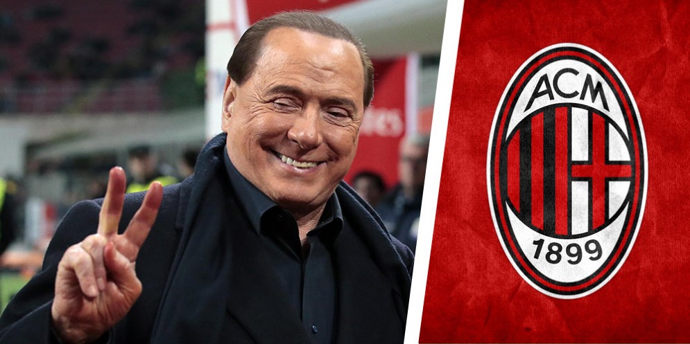 Il presidente del Milan Silvio Berlusconi