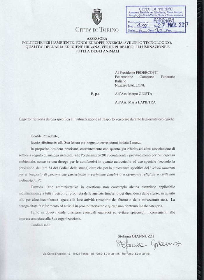 Risposta dell'assessore Giannuzzi