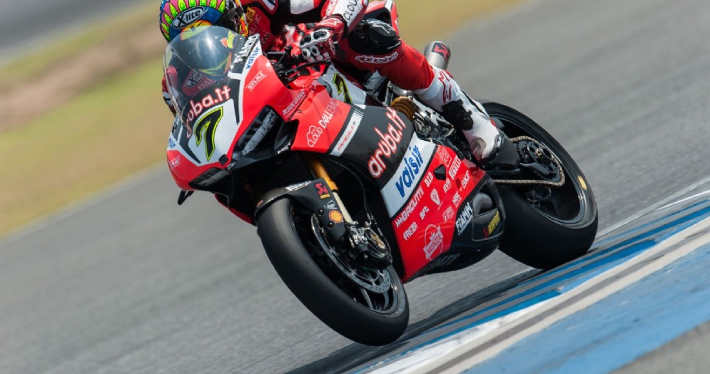 Chaz Davies in azione sulla sua Panigale R