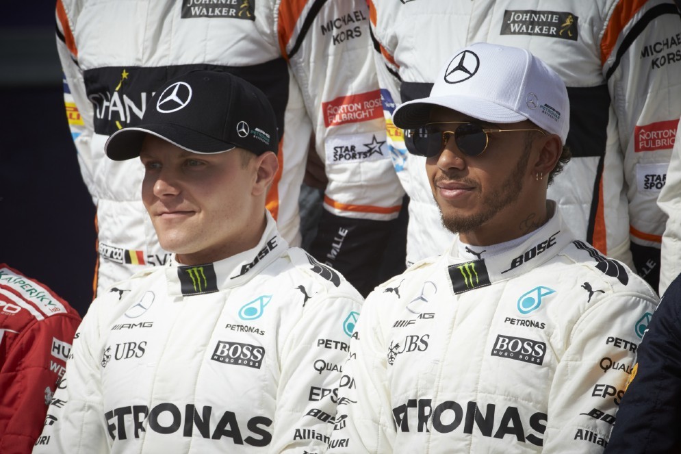 L'attuale coppia di piloti Valtteri Bottas e Lewis Hamilton