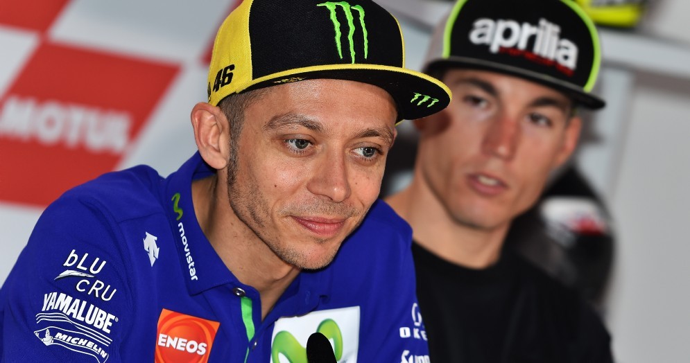 Valentino Rossi nella conferenza stampa della vigilia in Argentina