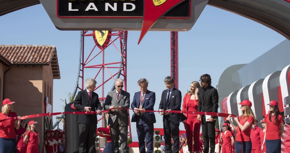 L'inaugurazione di Ferrari Land con Piero Ferrari
