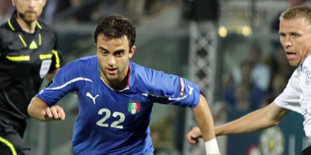 Giuseppe Rossi con la maglia della nazionale
