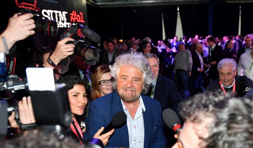 Il leader del Movimento 5 stelle, Beppe Grillo