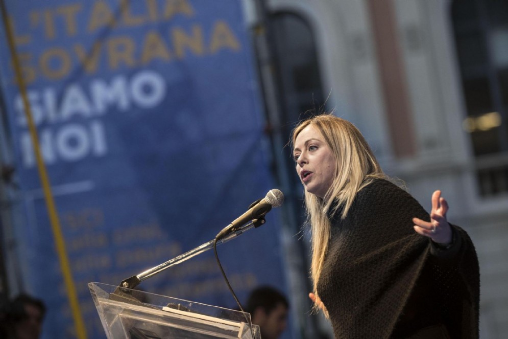 La leader di Fratelli d'Italia, Giorgia Meloni