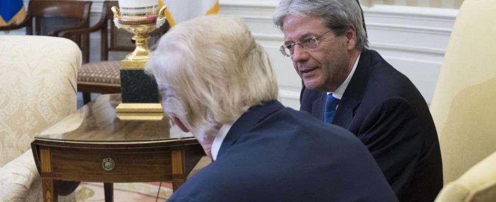 Il colloquio tra Donald Trump e Paolo Gentiloni.