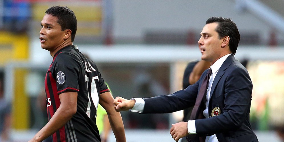 Montella e Carlos Bacca
