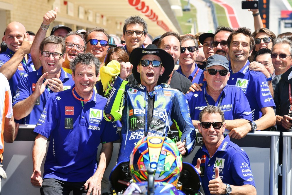 Rossi festeggia il secondo posto ad Austin