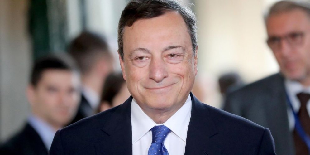 Il governatore della Bce, Mario Draghi.