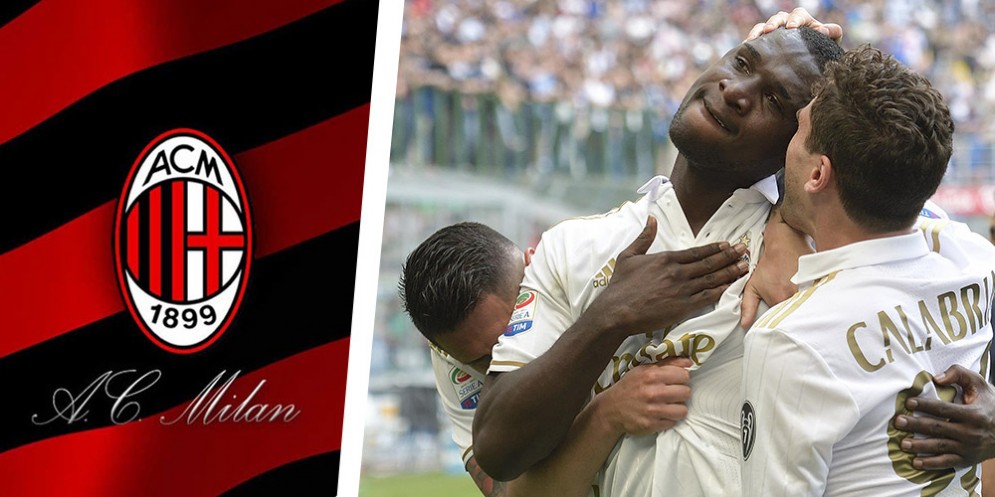 La gioia rossonera dopo il pareggio di Zapata nel derby