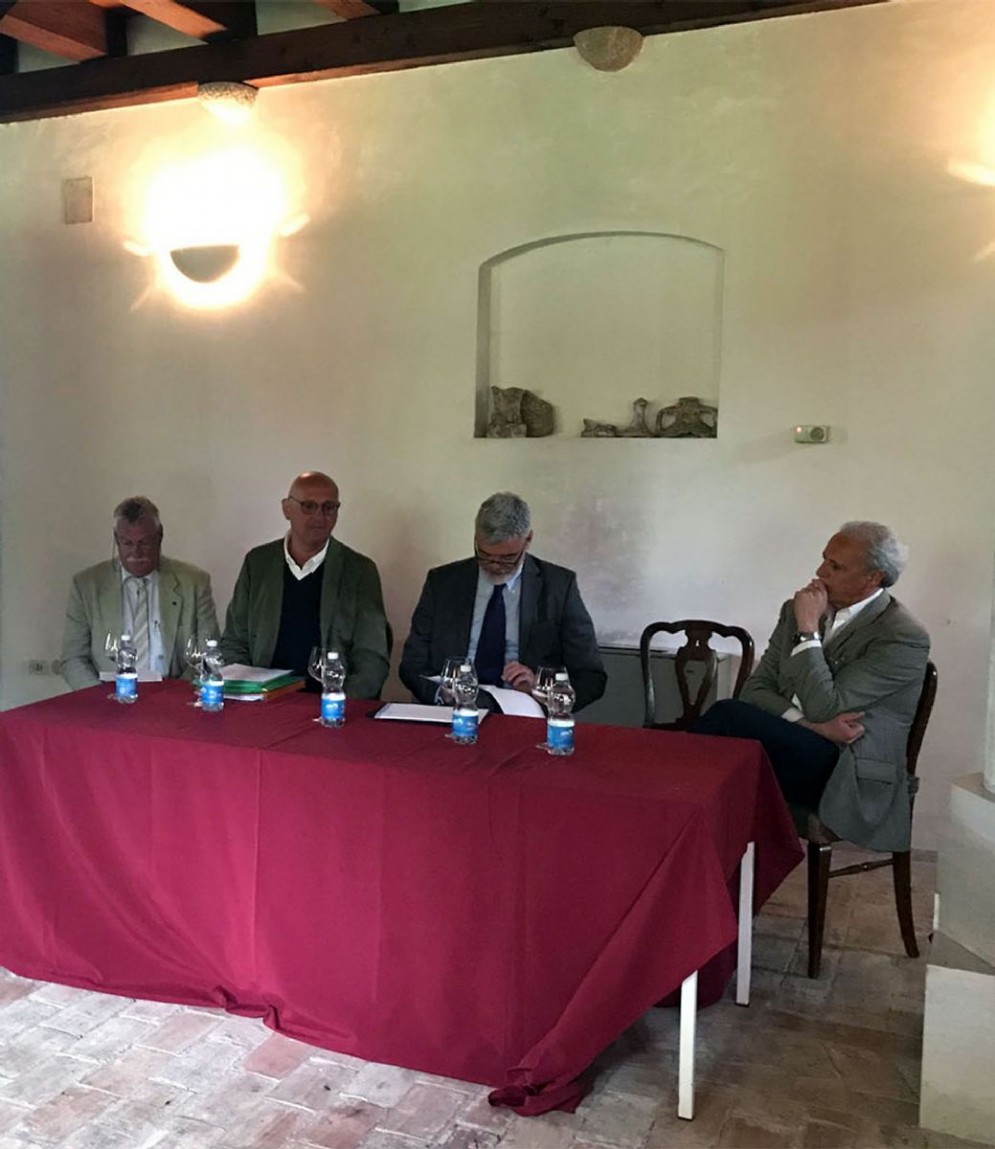 Paolo Panontin all'evento conclusivo dedicato al percorso di consulenza e formazione per gli operatori dell'acquacoltura friulana, organizzato dall'Associazione Pescicoltori Italiani (API)
