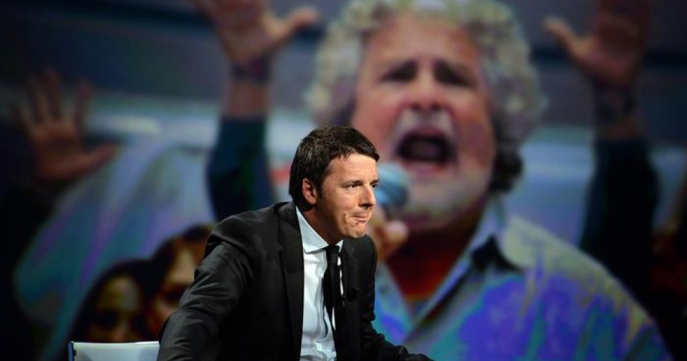 Matteo Renzi e Beppe Grillo