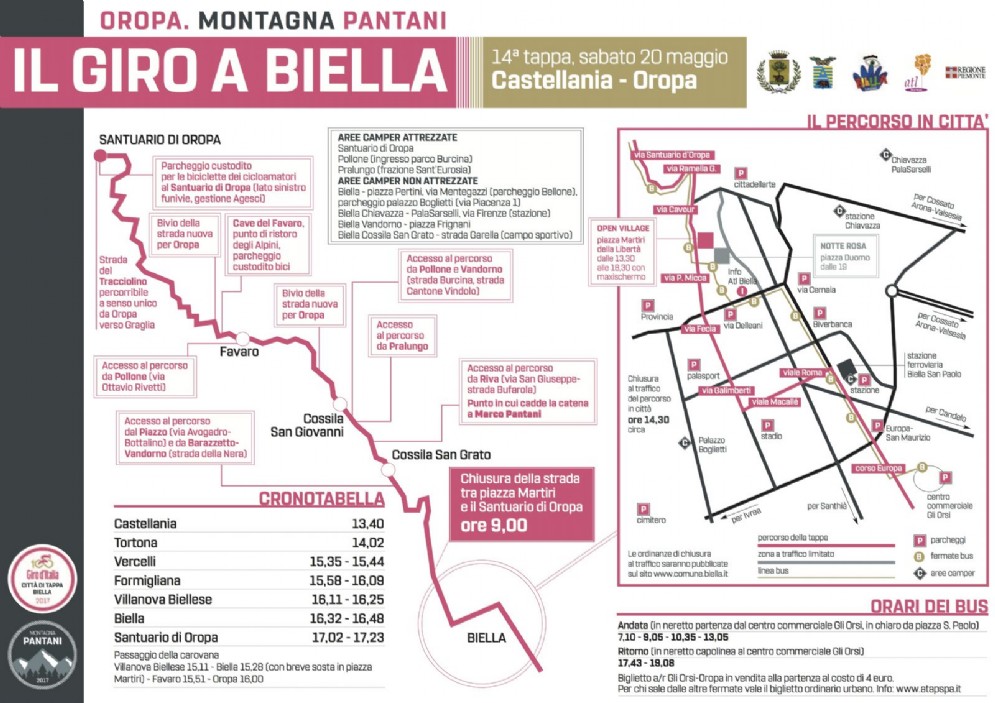 Piantina dell'evento