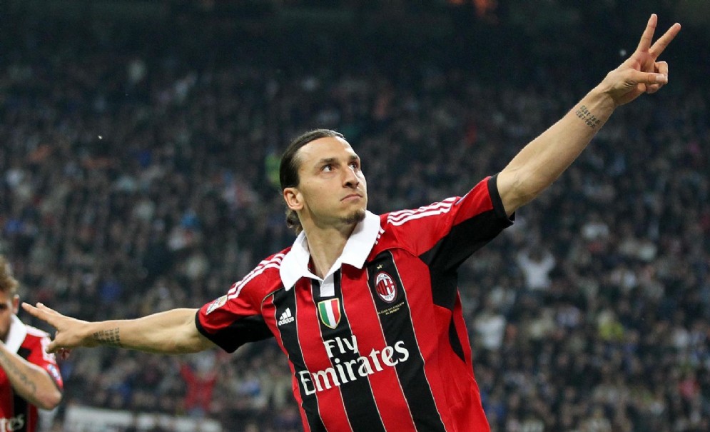 Zlatan Ibrahimovic ha giocato nel Milan nelle stagioni 2010-2011 e 2011-2012