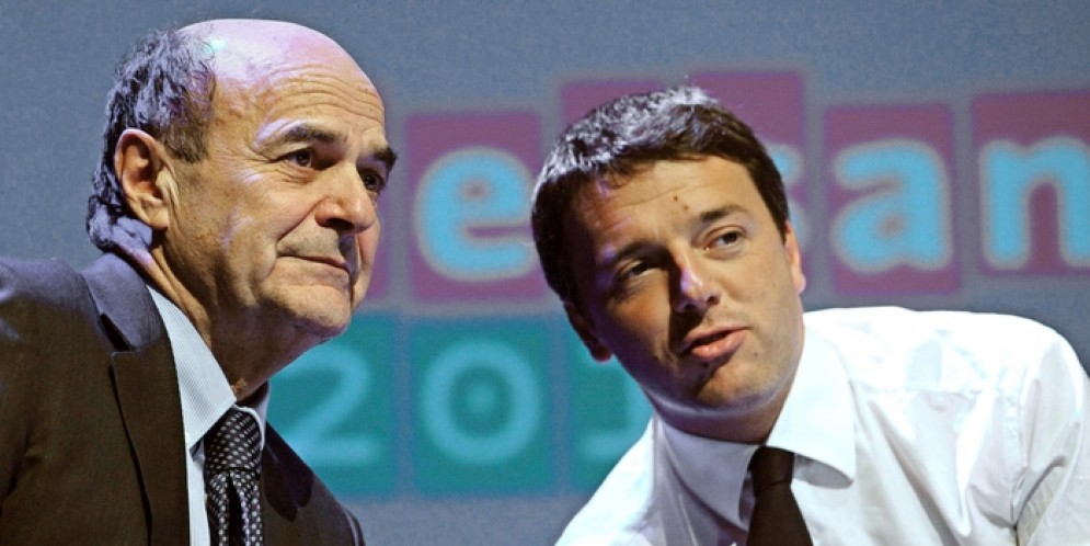 Pierluigi Bersani e Matteo Renzi