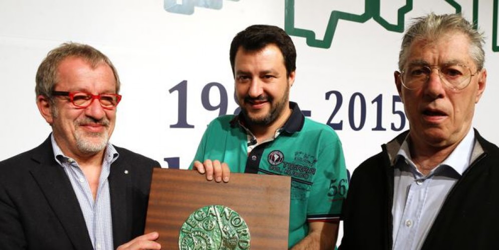 Roberto Maroni, Matteo Salvini e Umberto Bossi