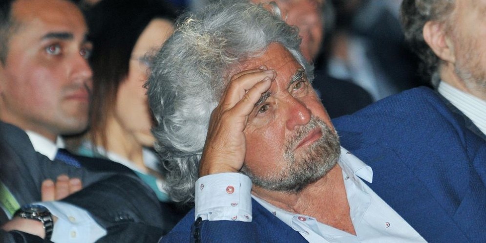 Il leader del Movimento Cinque Stelle Beppe Grillo