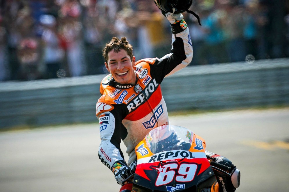 Con la Honda quando vinse il campionato del mondo 2006
