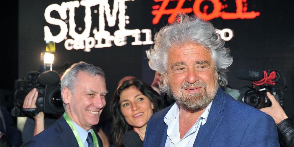 Il leader del Movimento Cinque Stelle Beppe Grillo