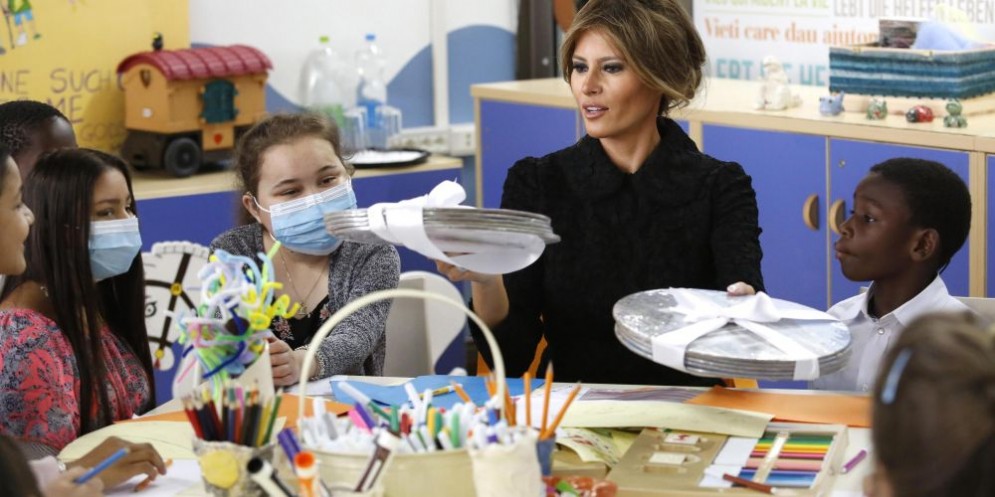 La First Lady in visita all'ospedale pediatrico Bambin Gesù