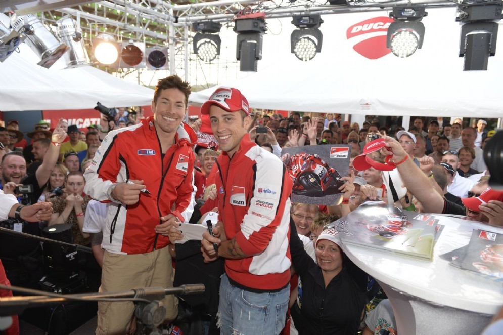 Andrea Dovizioso con Nicky Hayden
