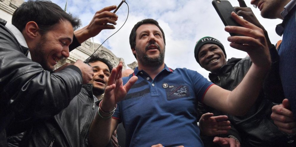 Il leader della Lega Matteo Salvini