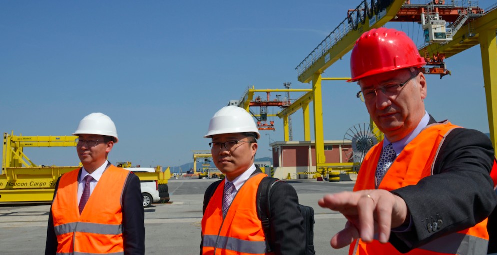 Sergio Bolzonello con la delegazione dell'ambasciata cinese