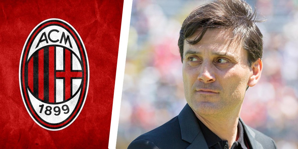 L'allenatore del Milan Vincenzo Montella