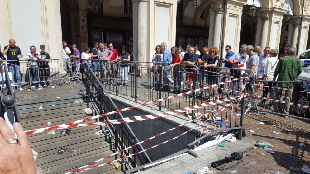 Piazza San Carlo il giorno dopo