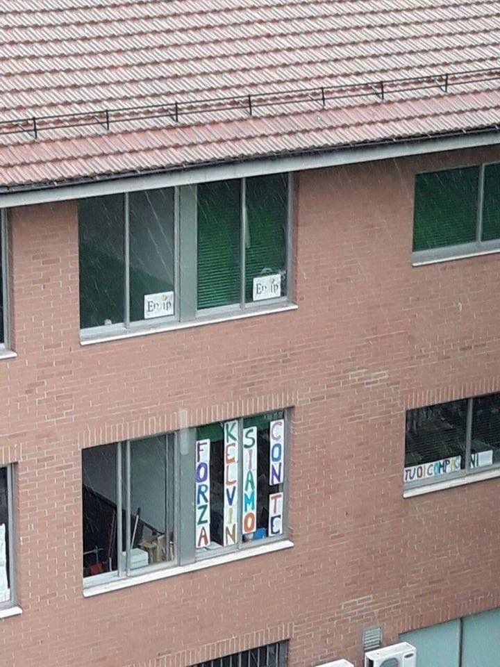 Messaggio dei compagni di classe per Kelvin